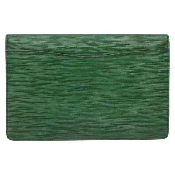 LOUIS VUITTON Epi Montaigne 27 Clutch Bag Green - Picture 2 of 16